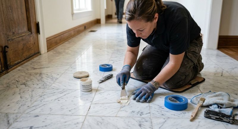 Marble Tile Repair in Olathe, KS