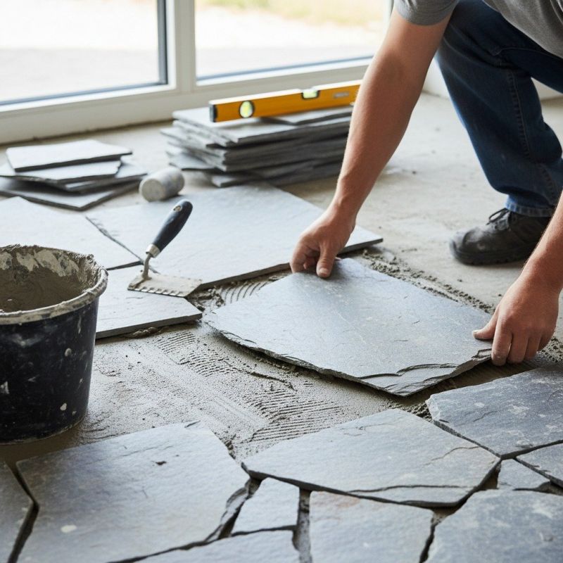 Slate Floor Installation in Overland Park, KS