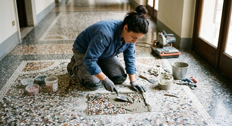 Terrazzo Tile Repair in Alpharetta, GA