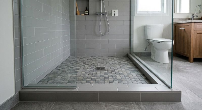 Tile Shower Pan Installation in Conroe, TX