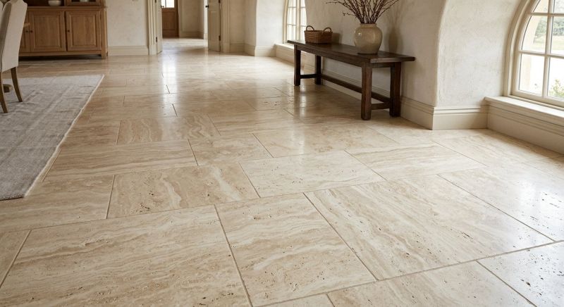 Travertine Floor Installation in Frederick, MD