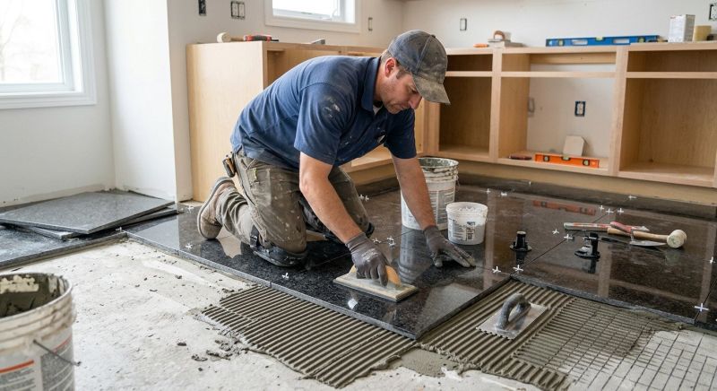 Granite Floor Installation in Wilmington, NC