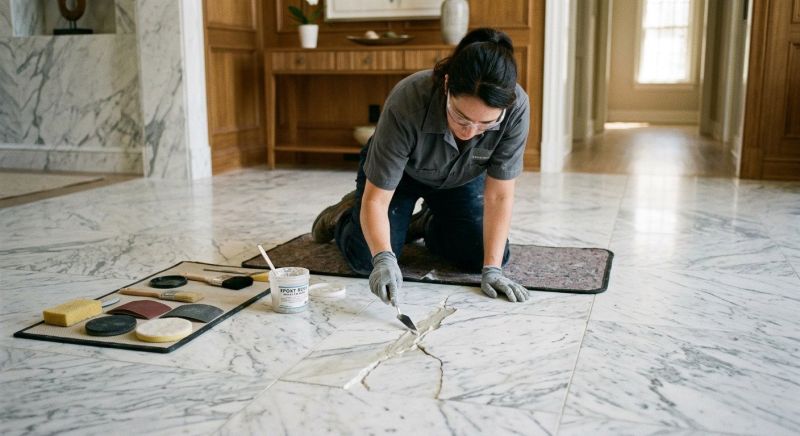 Marble Tile Repair in Olathe, KS