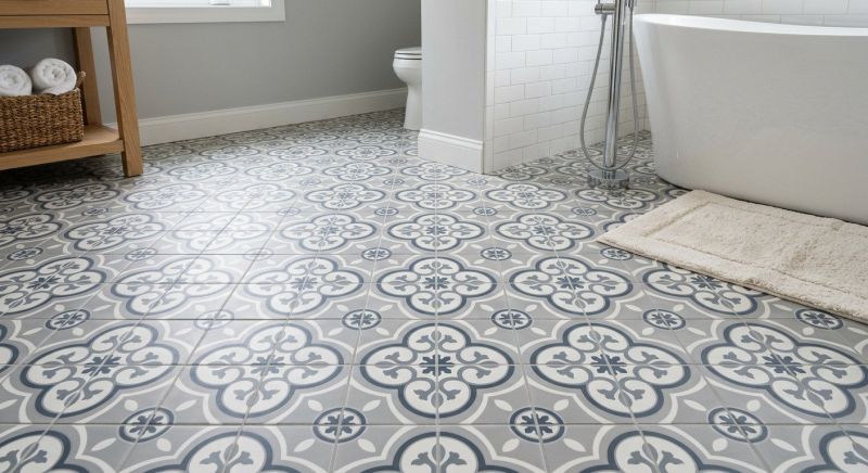 Restroom Floor Replacement in Alexandria, VA