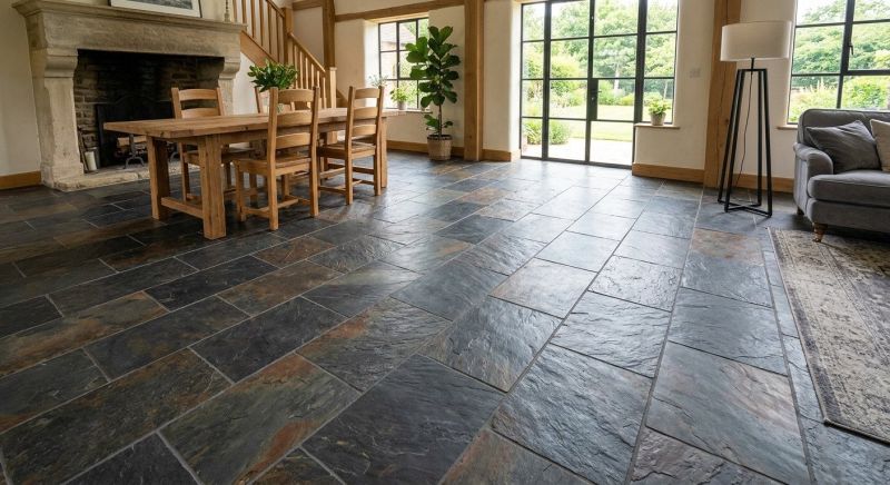 Slate Floor Installation in Olathe, KS