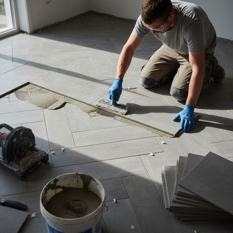 Slate Tile Floor Installation in Baltimore, MD