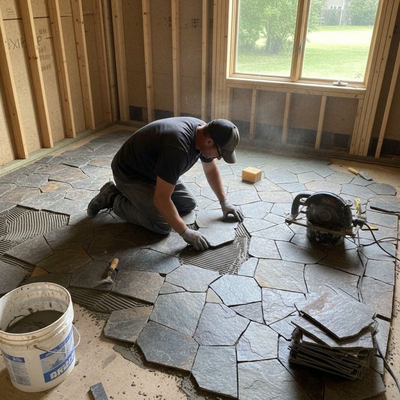 Stone Floor Installation in Overland Park, KS