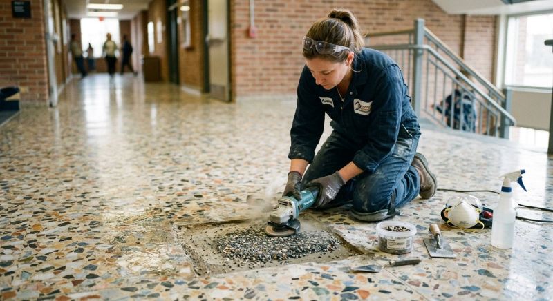 Terrazzo Tile Repair in Alpharetta, GA