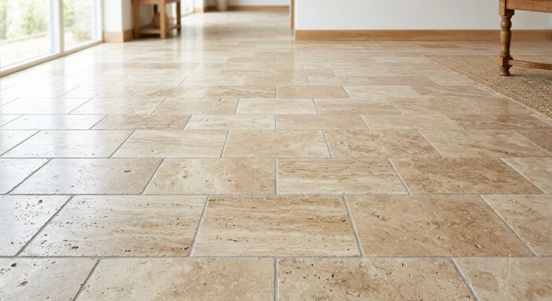 Travertine Floor Installation in Fredericksburg, VA
