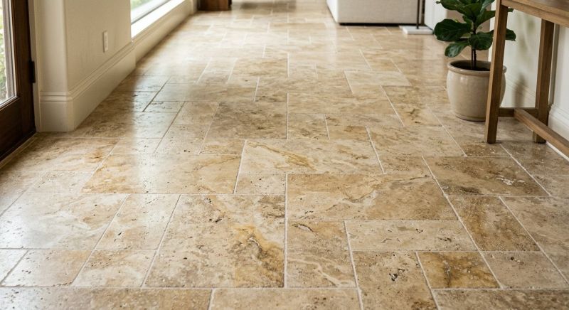 Travertine Floor Installation in Longmont, CO