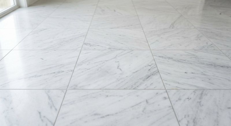 White Marble Tile Installation in Olathe, KS