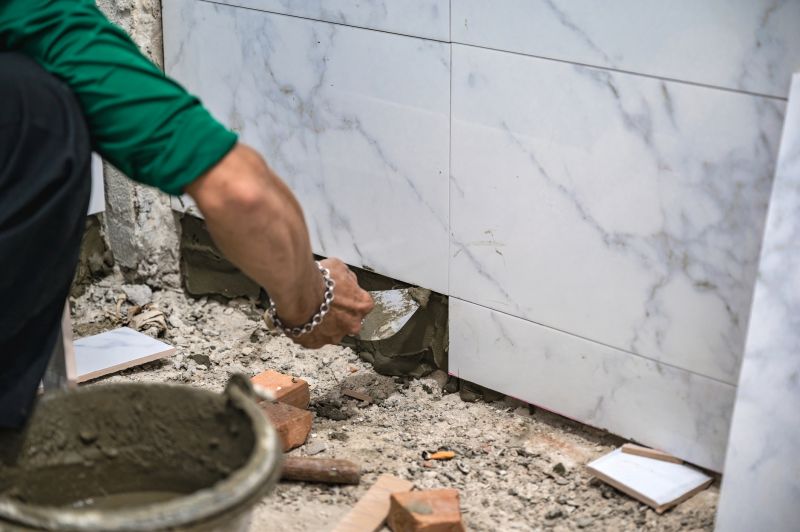 White Marble Tile Installation in Wilmington, NC